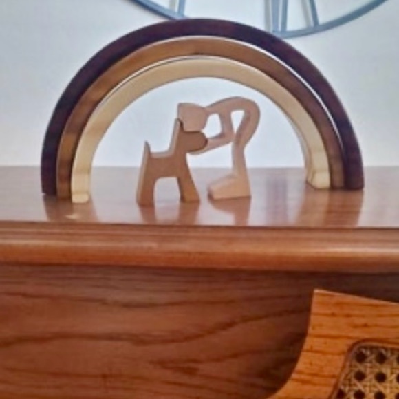 New in Box Wood Figure🌈”Rainbow Bridge” Tribute for Losing a 🐶;a perfect gift. - Picture 11 of 11